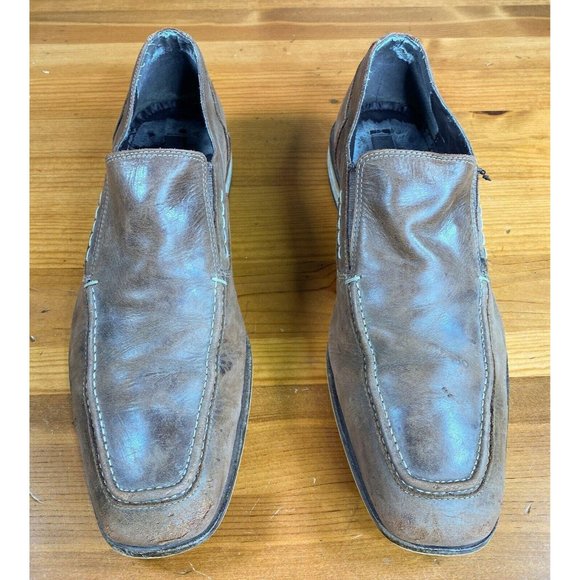 Men\'s Gordon Rush Brown Leather Suit Loafers Shoes main image 6